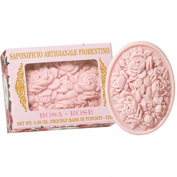 Σαπούνι με ροζ τριαντάφυλλο 125gr- Saponificio Artgianale Fiorentino 